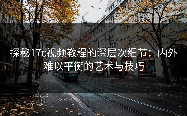 探秘17c视频教程的深层次细节：内外难以平衡的艺术与技巧